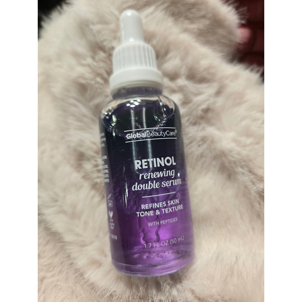 Global Beauty Care Retinol Renewing Double Serum with Peptides 1.7 fl oz 50ml